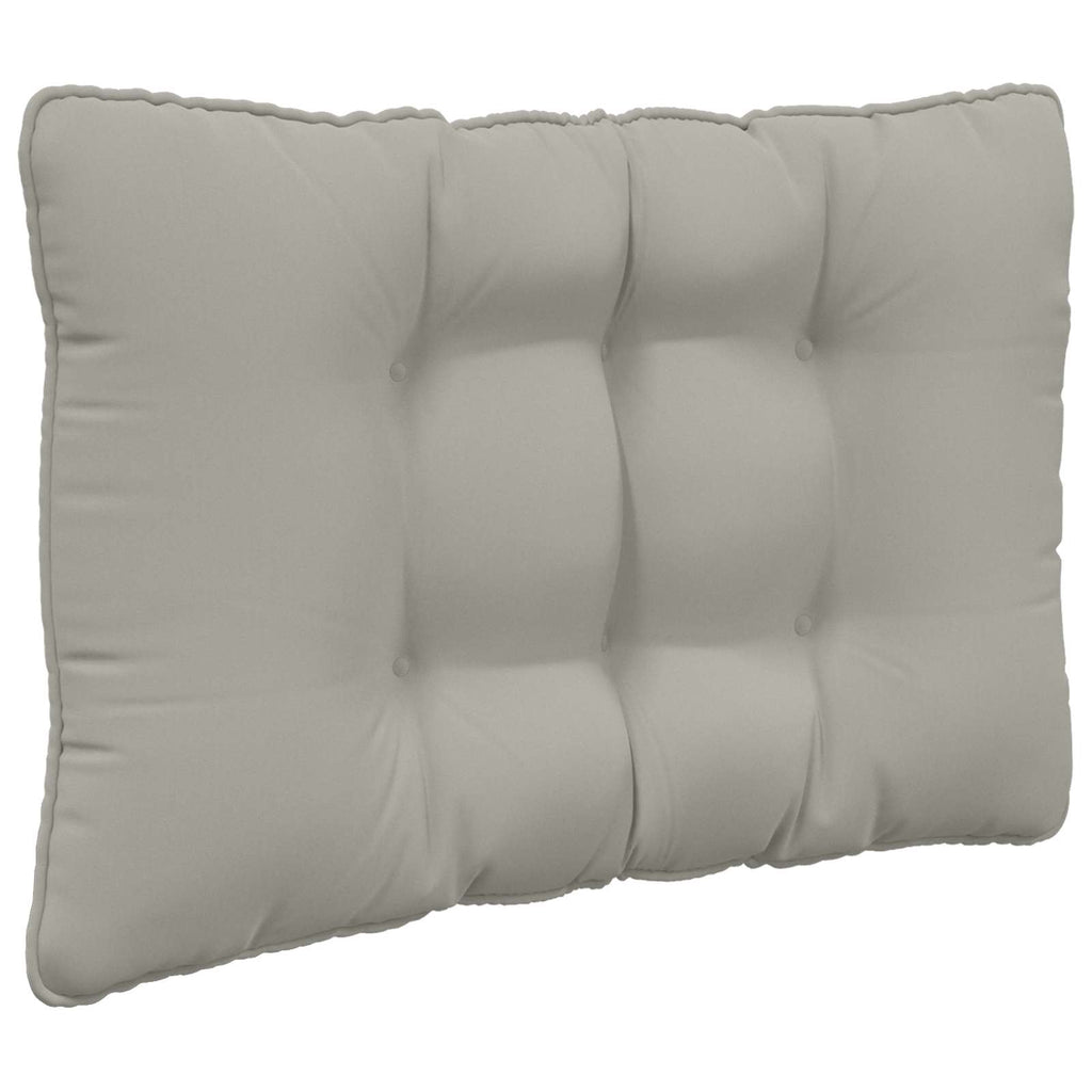Sofakissen für draußen 3 pcs Grau Polyester