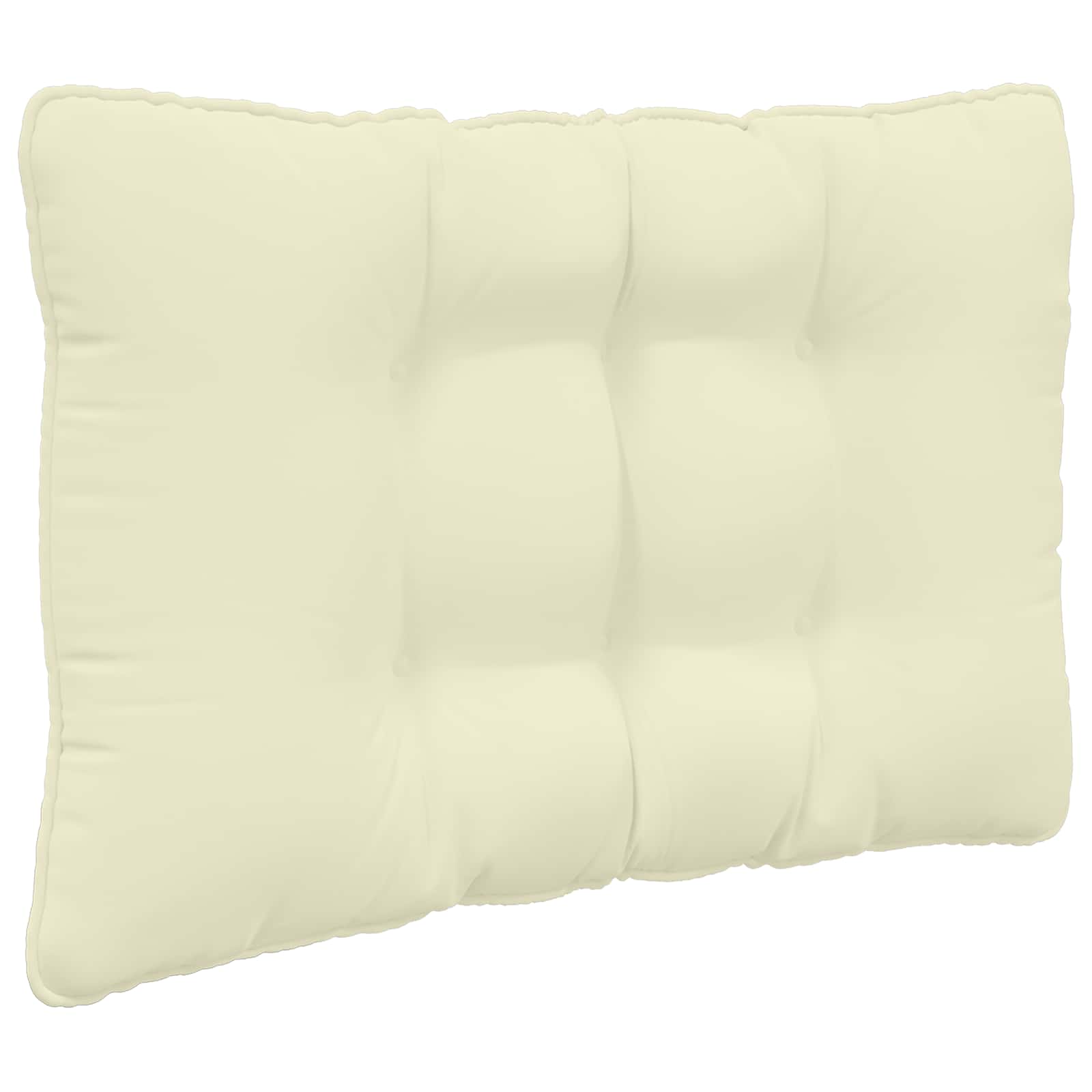Sofakissen für draußen 3 pcs Creme Polyester
