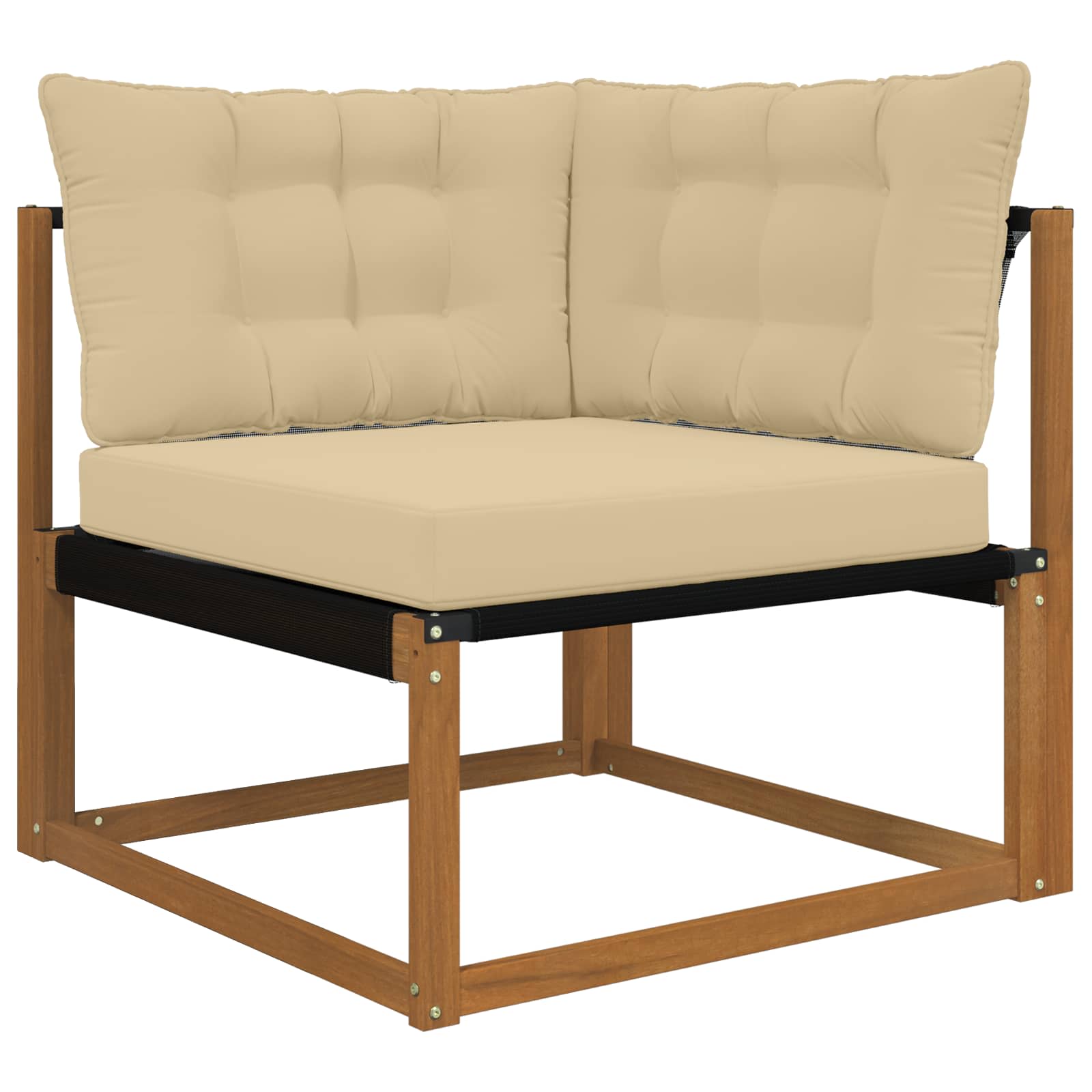 Sofakissen für draußen 3 pcs Beige Polyester