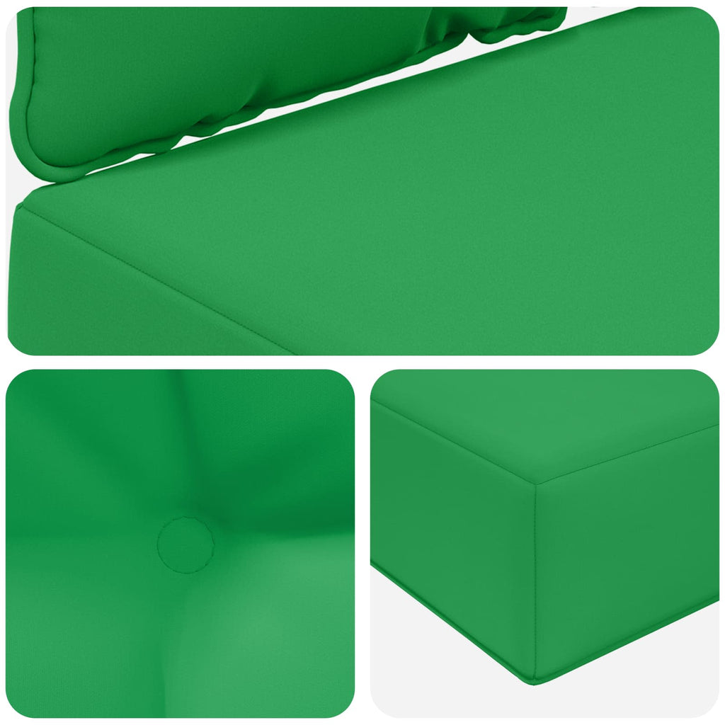 Sofakissen für draußen 3 pcs Grün Polyester