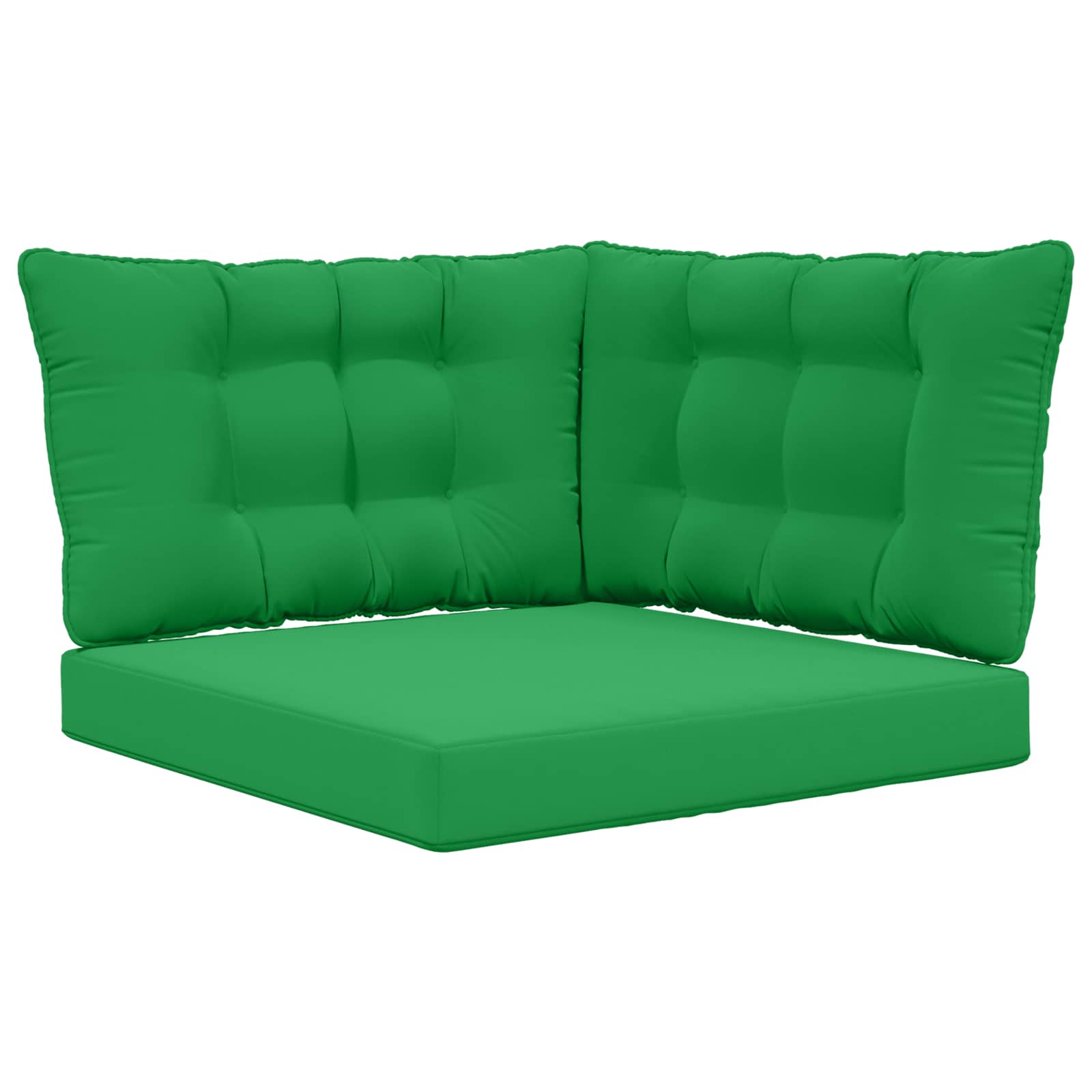 Sofakissen für draußen 3 pcs Grün Polyester