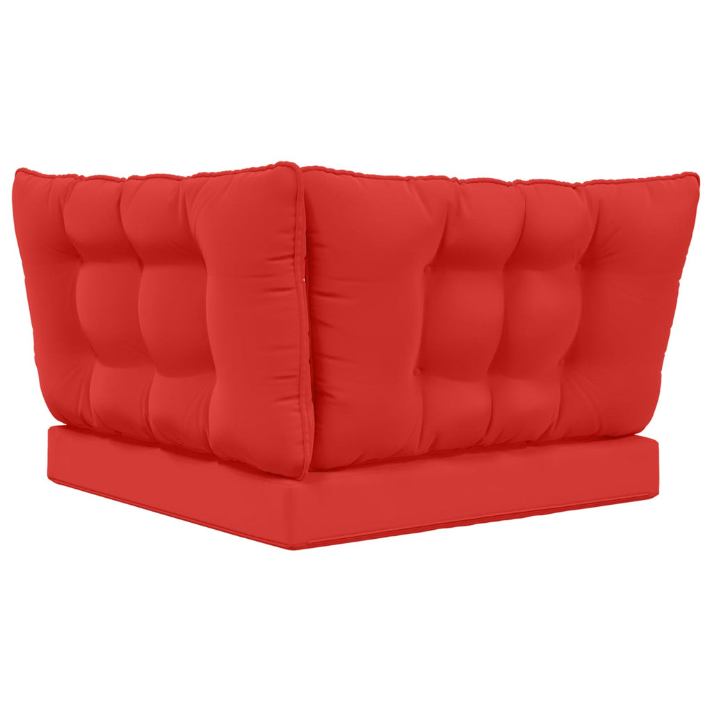 Sofakissen für draußen 3 pcs Rot Polyester
