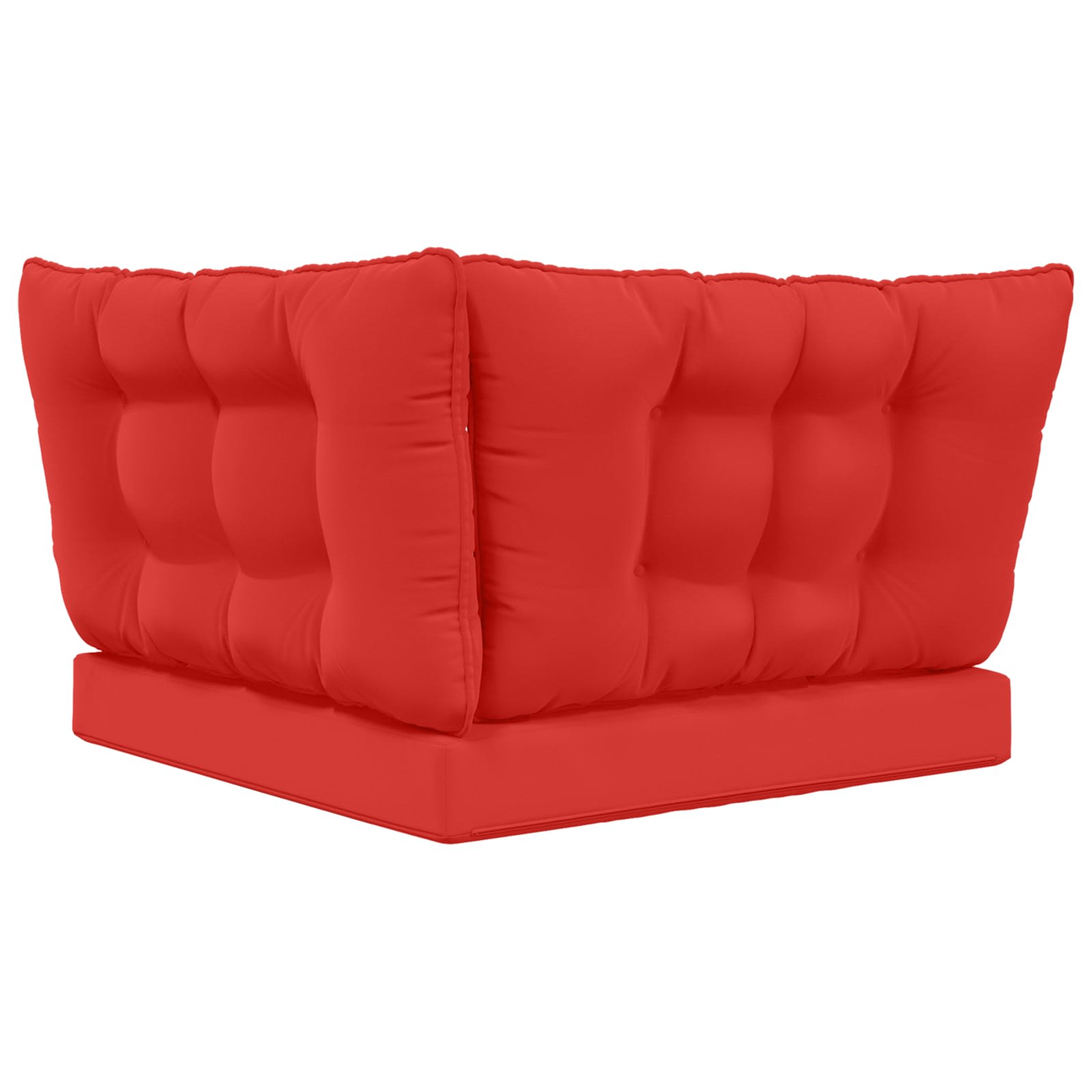 Sofakissen für draußen 3 pcs Rot Polyester