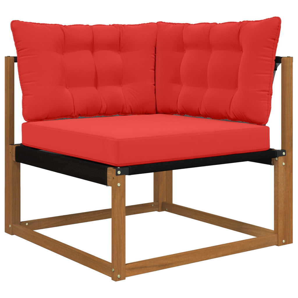 Sofakissen für draußen 3 pcs Rot Polyester