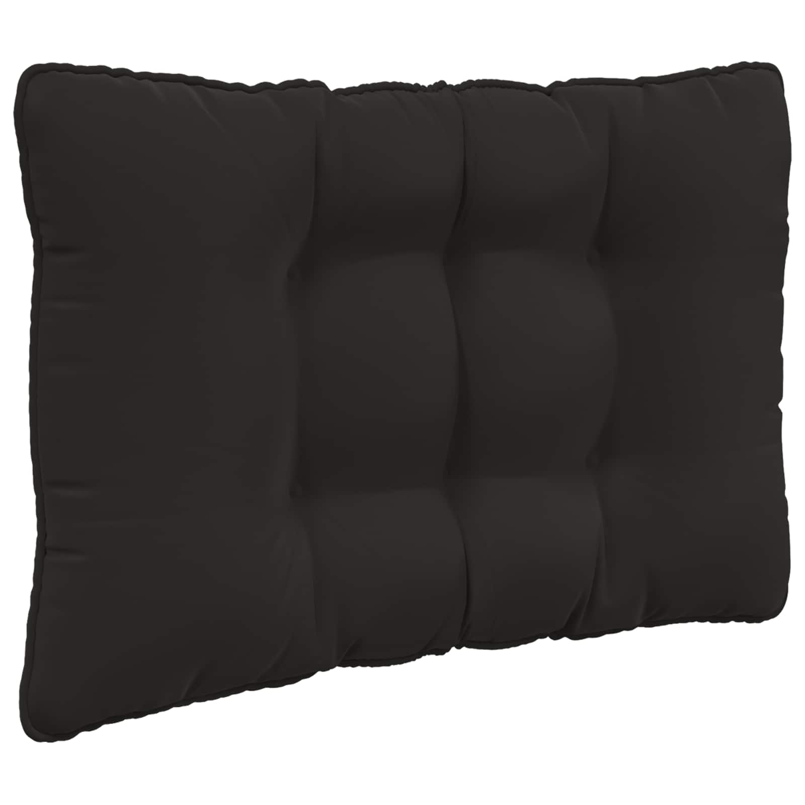 Sofakissen für draußen 3 pcs Schwarz Polyester