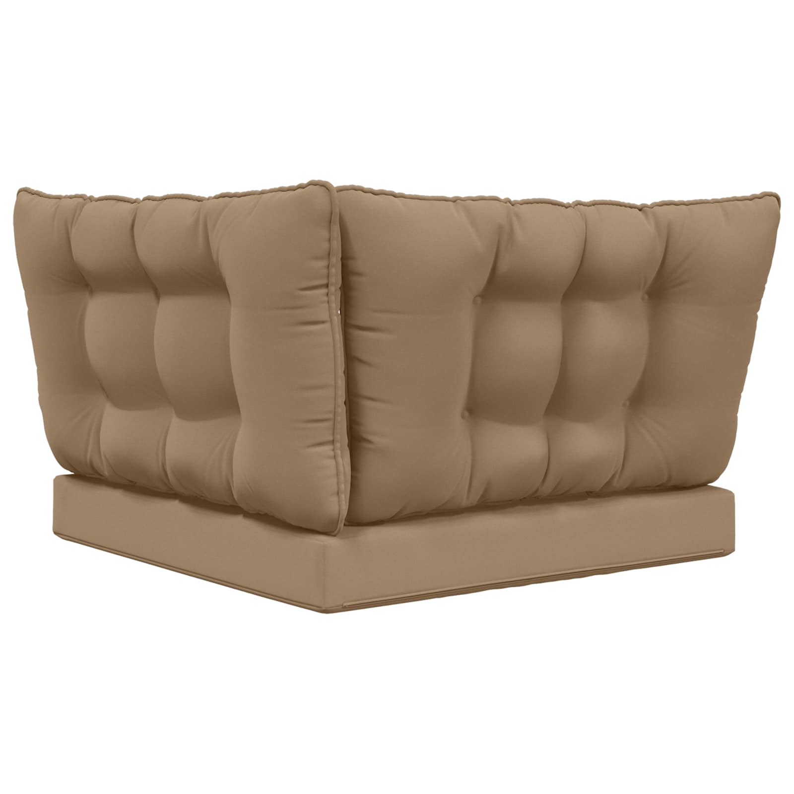 Sofakissen für draußen 3 pcs Taupe Polyester