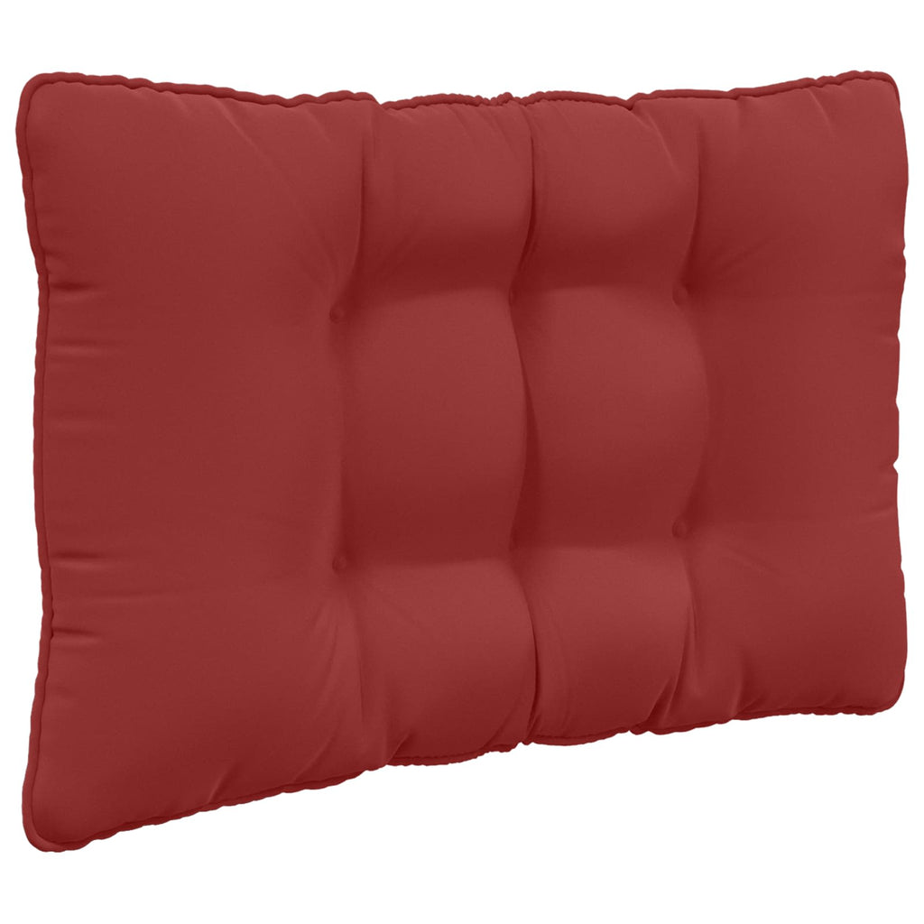 Sofakissen für draußen 3 pcs Weinrot Polyester