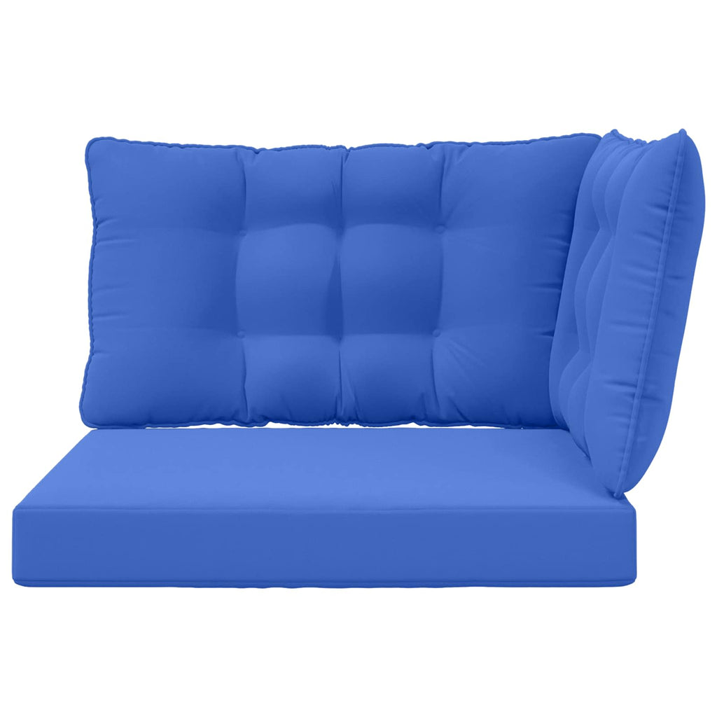 Sofakissen für draußen 3 pcs Königsblau Polyester