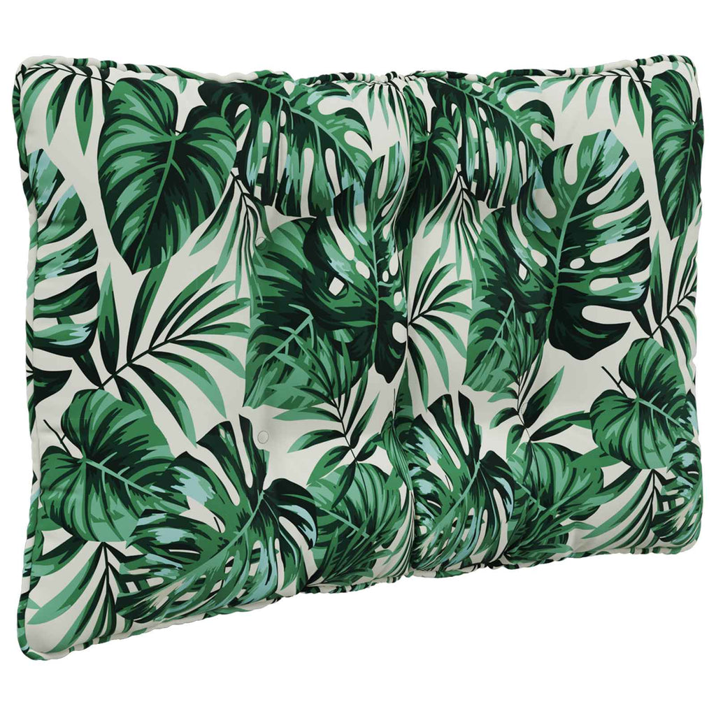 Sofakissen für draußen 3 pcs Blattmuster Polyester