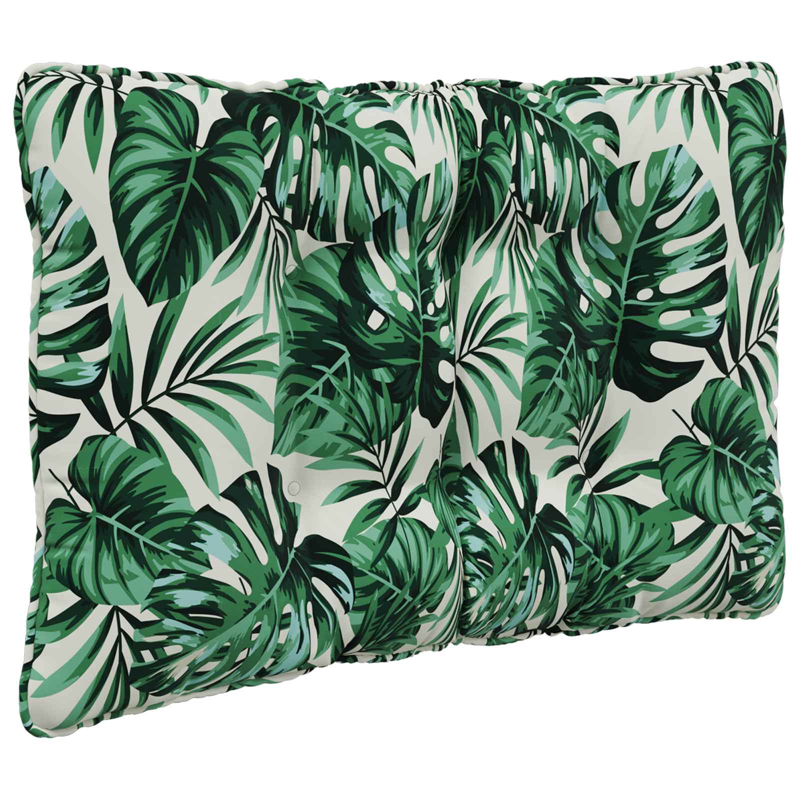 Sofakissen für draußen 3 pcs Blattmuster Polyester