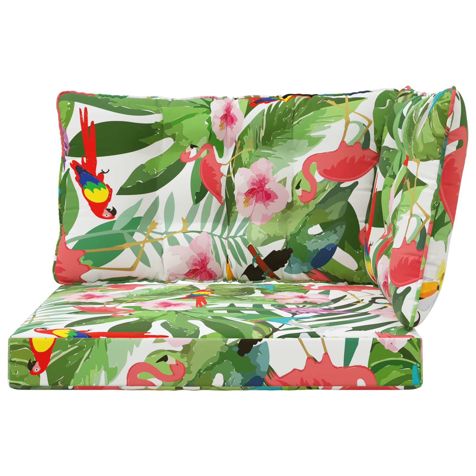 Sofakissen für draußen 3 pcs Bunt Polyester