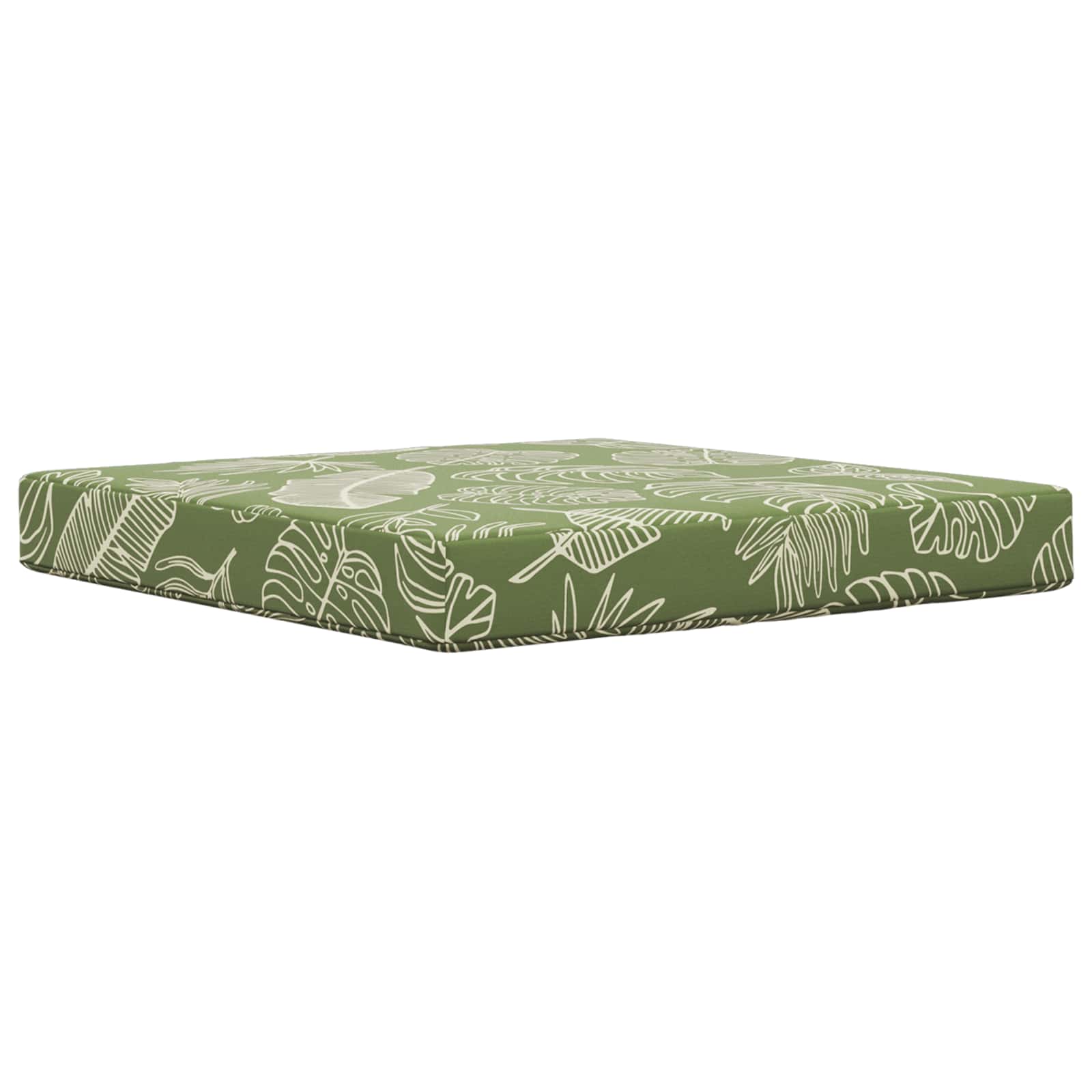 Sofakissen für draußen 3 pcs Blattdesign Polyester