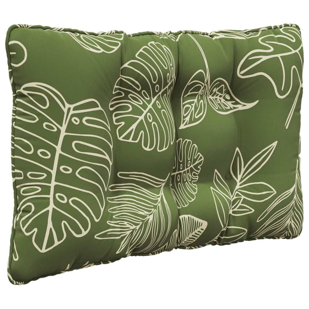 Sofakissen für draußen 3 pcs Blattdesign Polyester
