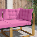 Sofakissen für draußen 3 pcs Rosa Polyester