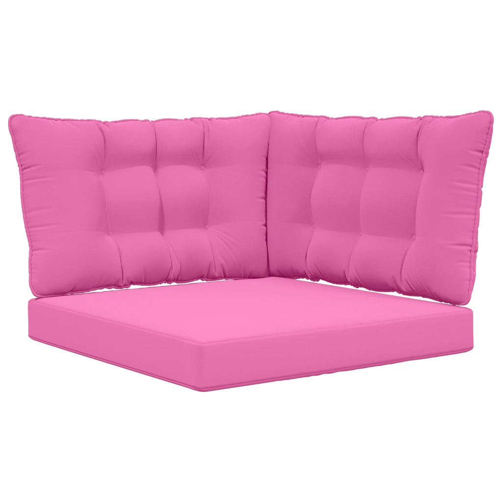 Sofakissen für draußen 3 pcs Rosa Polyester
