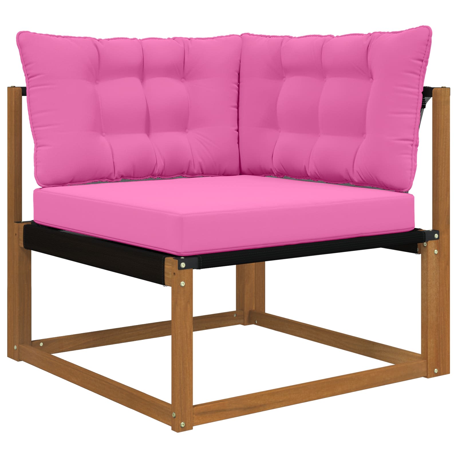 Sofakissen für draußen 3 pcs Rosa Polyester