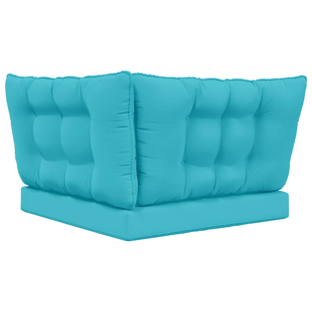 Sofakissen für draußen 3 pcs Türkis Polyester