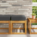 Sitzkissen für Outdoor Anthrazit 40 x 40 x 8 cm 100 % Polyester