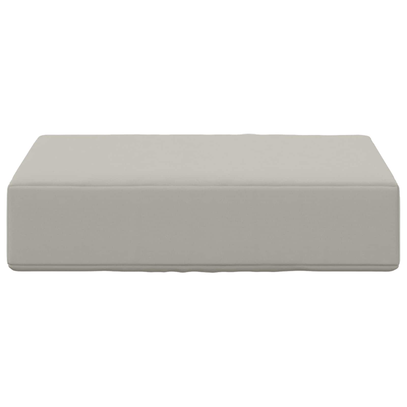 Sitzkissen für Outdoor Grau 40 x 40 x 8 cm 100 % Polyester