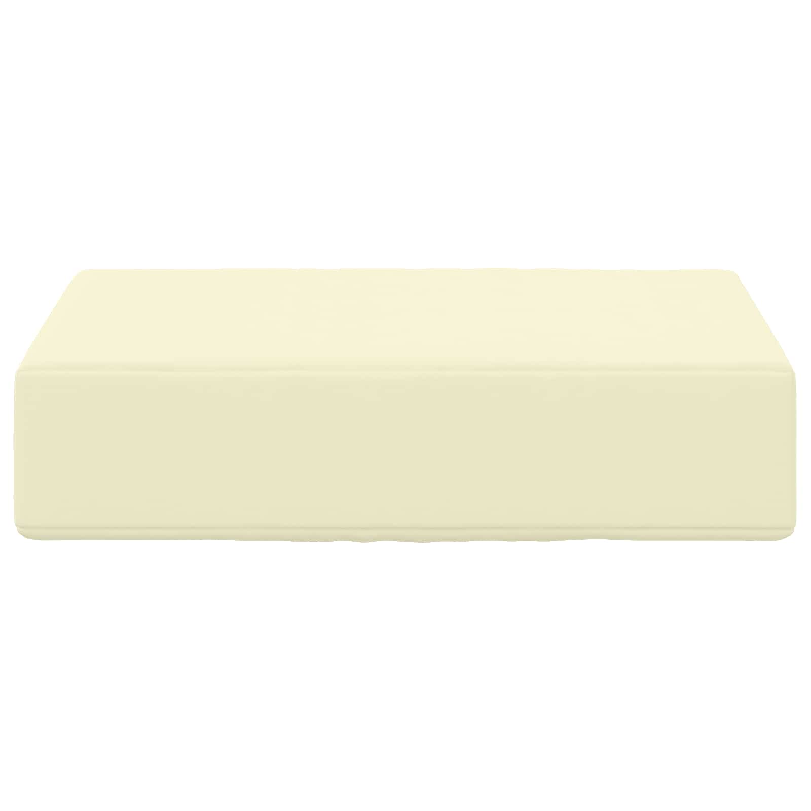 Sitzkissen für Outdoor Creme 40 x 40 x 8 cm 100 % Polyester
