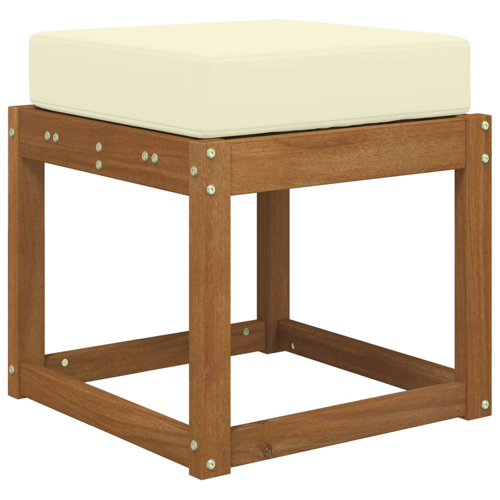 Sitzkissen für Outdoor Creme 40 x 40 x 8 cm 100 % Polyester