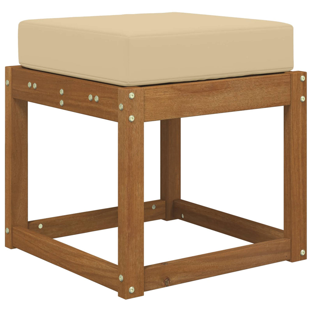 Sitzkissen für Outdoor Beige 40 x 40 x 8 cm 100 % Polyester