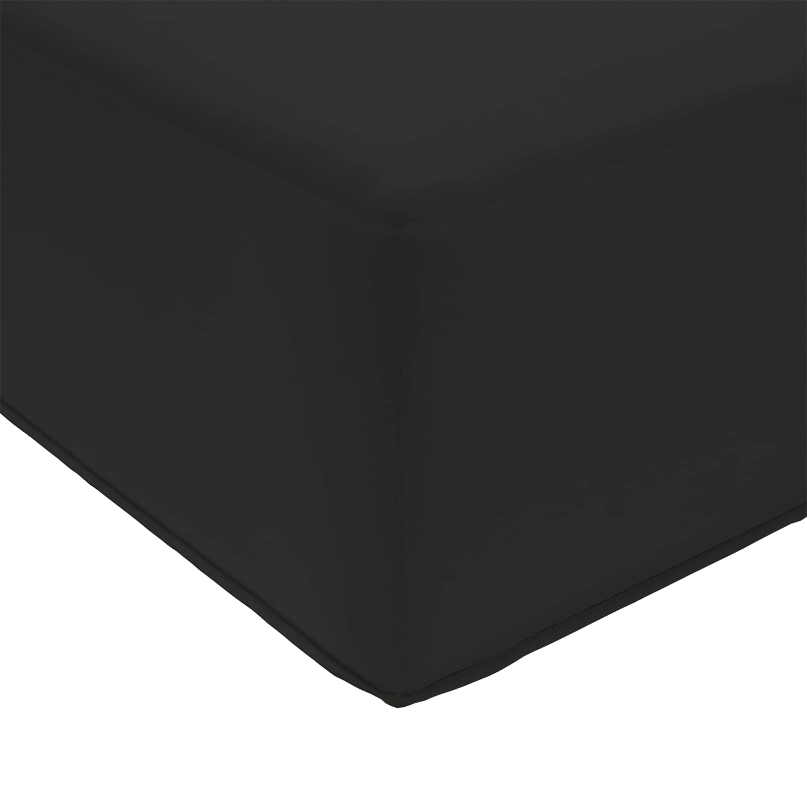 Sitzkissen für Outdoor Schwarz 40 x 40 x 8 cm 100 % Polyester