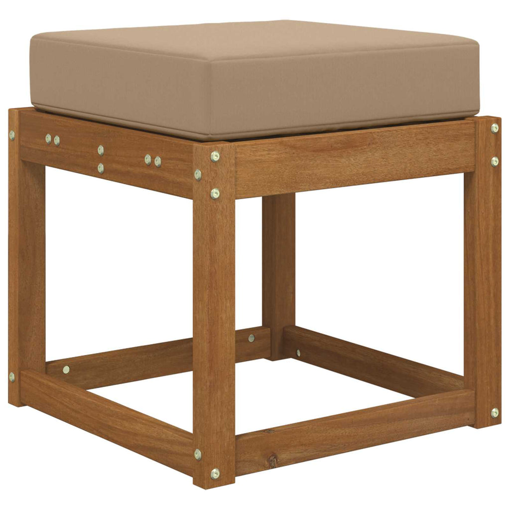 Sitzkissen für Outdoor Taupe 40 x 40 x 8 cm 100 % Polyester