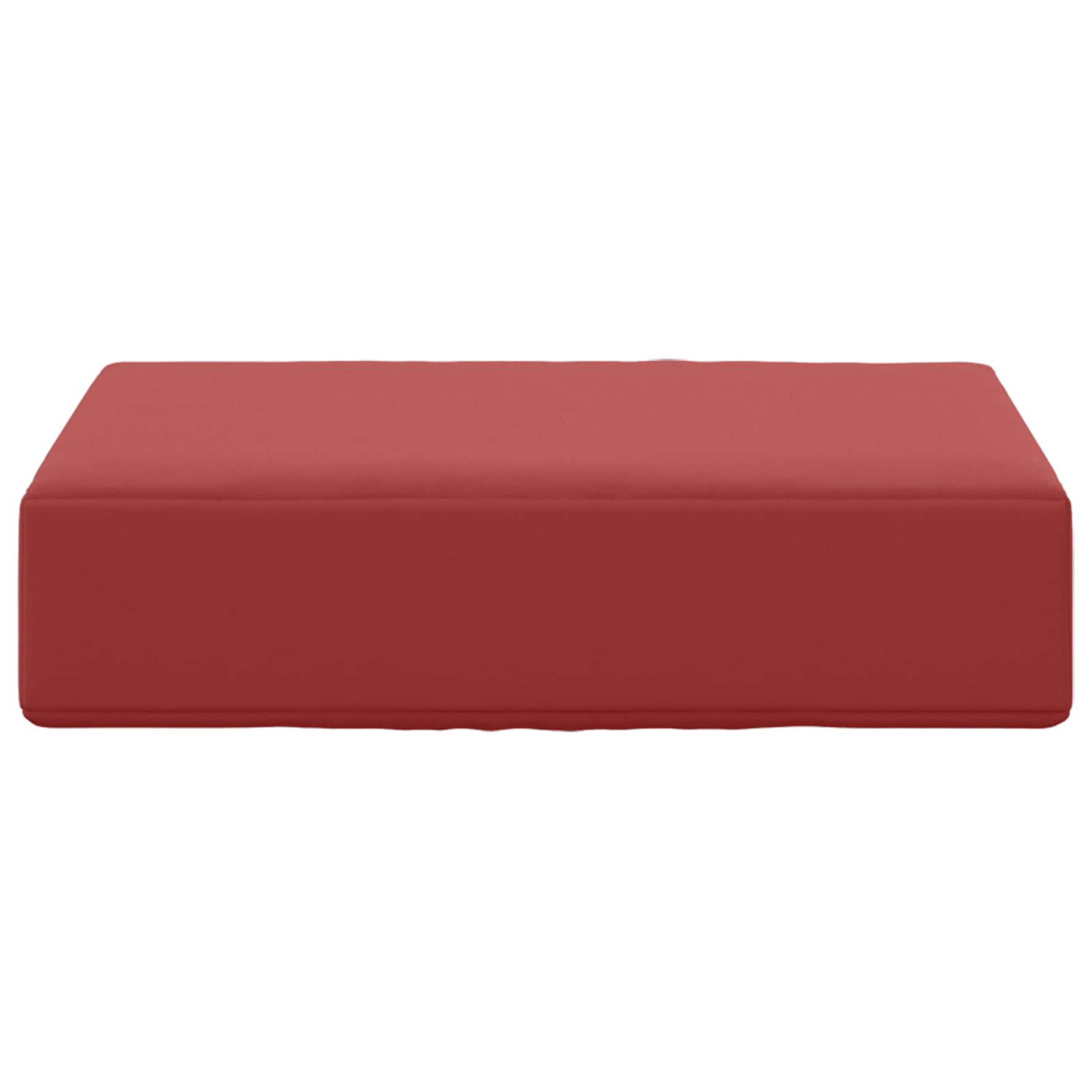 Sitzkissen für Outdoor Weinrot 40 x 40 x 8 cm 100 % Polyester