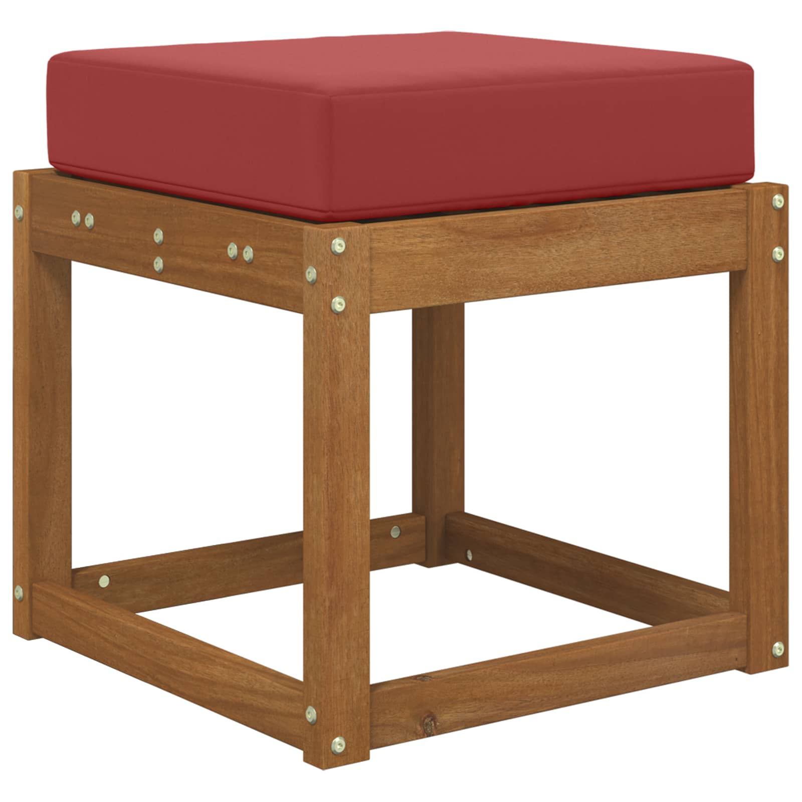 Sitzkissen für Outdoor Weinrot 40 x 40 x 8 cm 100 % Polyester