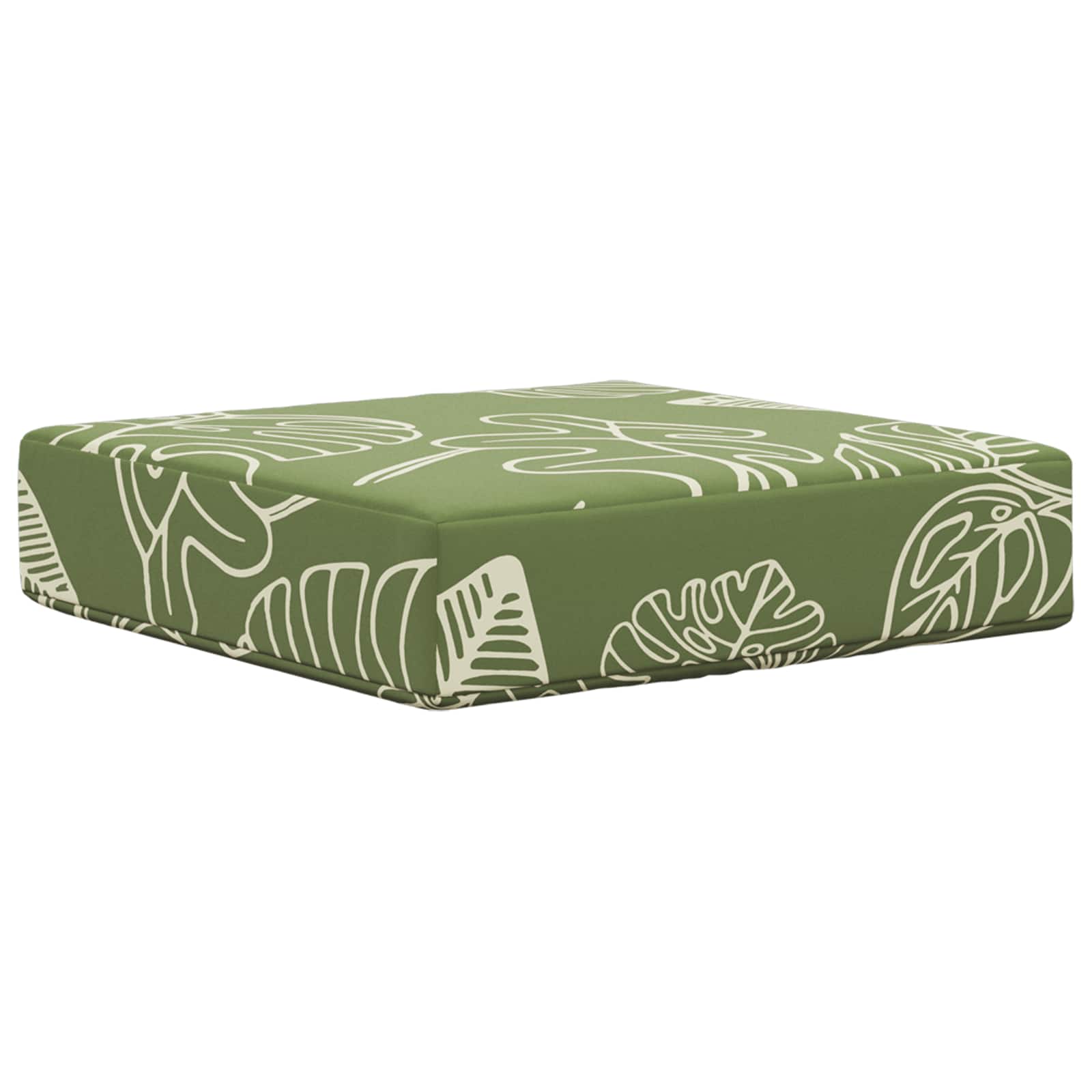 Sitzkissen für Outdoor Grüne Blätter 40 x 40 x 8 cm