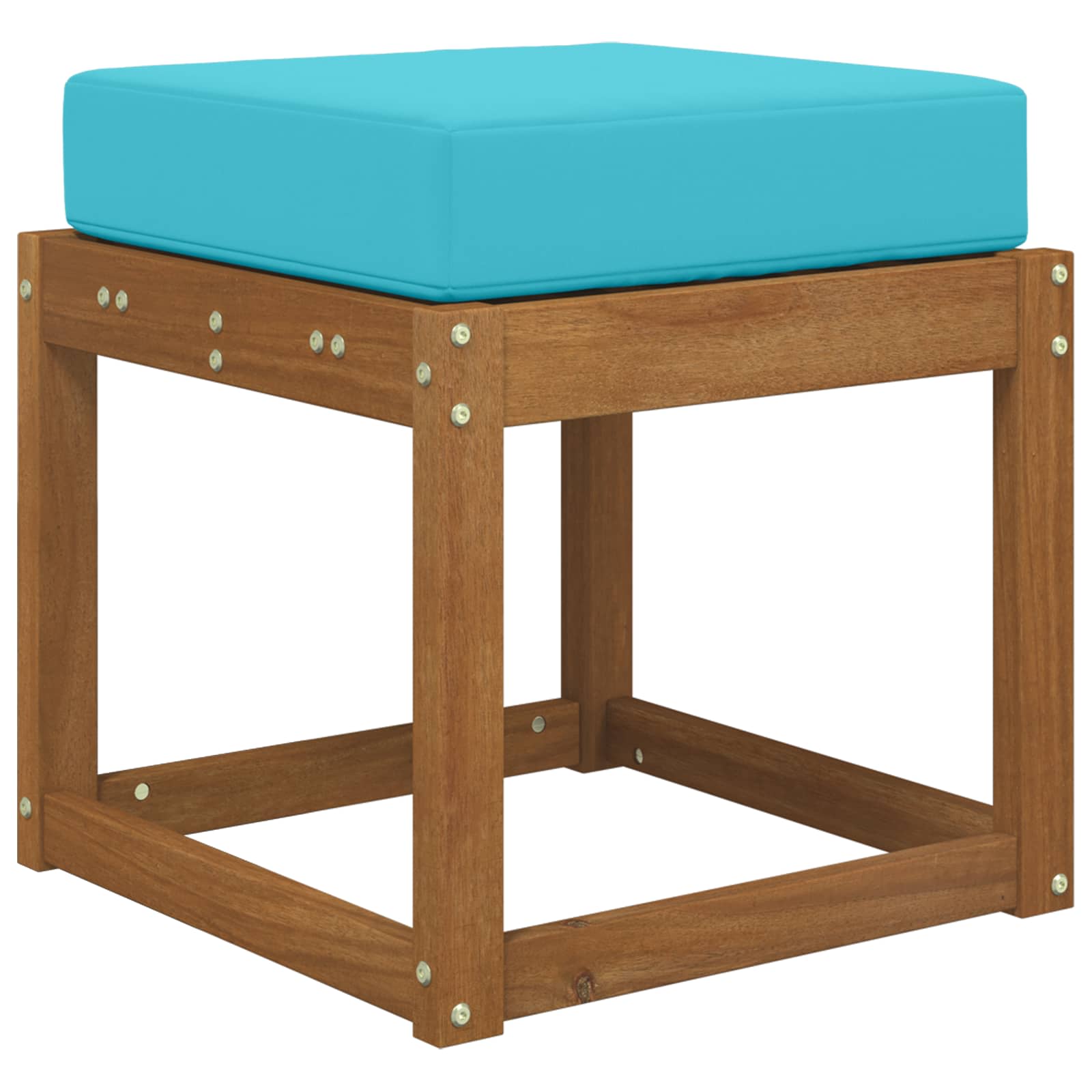 Sitzkissen für Outdoor Türkis 40 x 40 x 8 cm 100 % Polyester