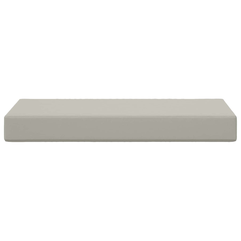 Sitzkissen für Outdoor Grau 80 x 40 x 8 cm 100 % Polyester