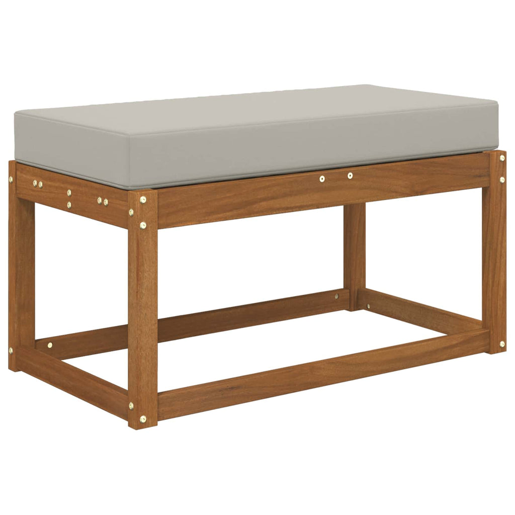 Sitzkissen für Outdoor Grau 80 x 40 x 8 cm 100 % Polyester