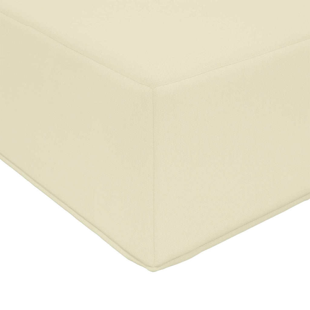 Sitzkissen für Outdoor Creme 80 x 40 x 8 cm 100 % Polyester
