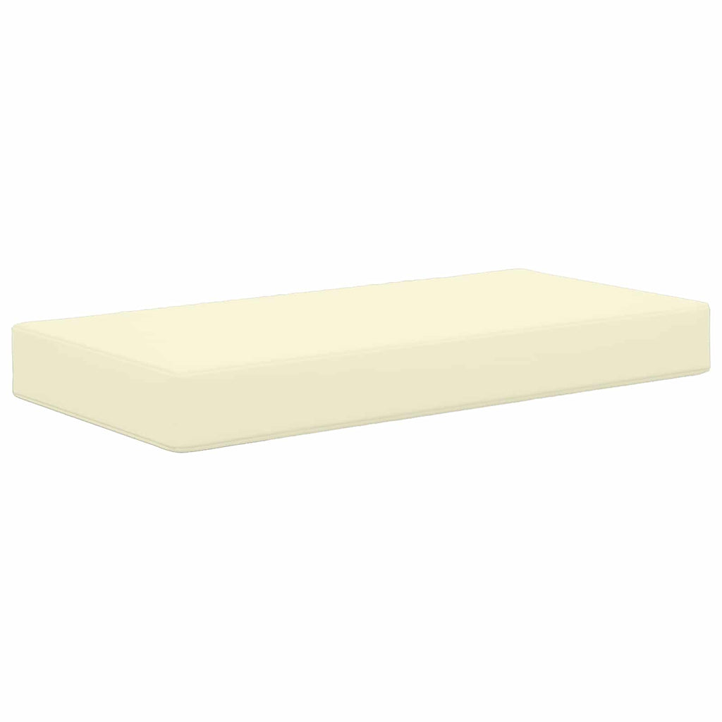Sitzkissen für Outdoor Creme 80 x 40 x 8 cm 100 % Polyester