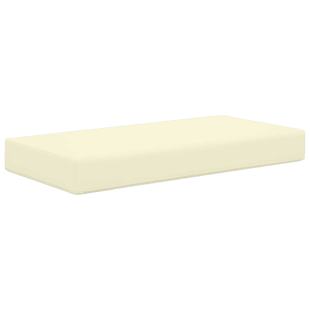 Sitzkissen für Outdoor Creme 80 x 40 x 8 cm 100 % Polyester