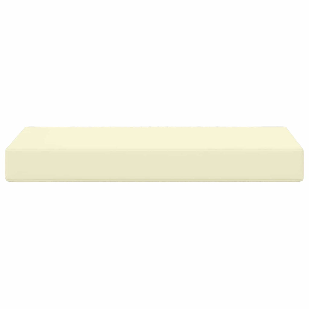 Sitzkissen für Outdoor Creme 80 x 40 x 8 cm 100 % Polyester