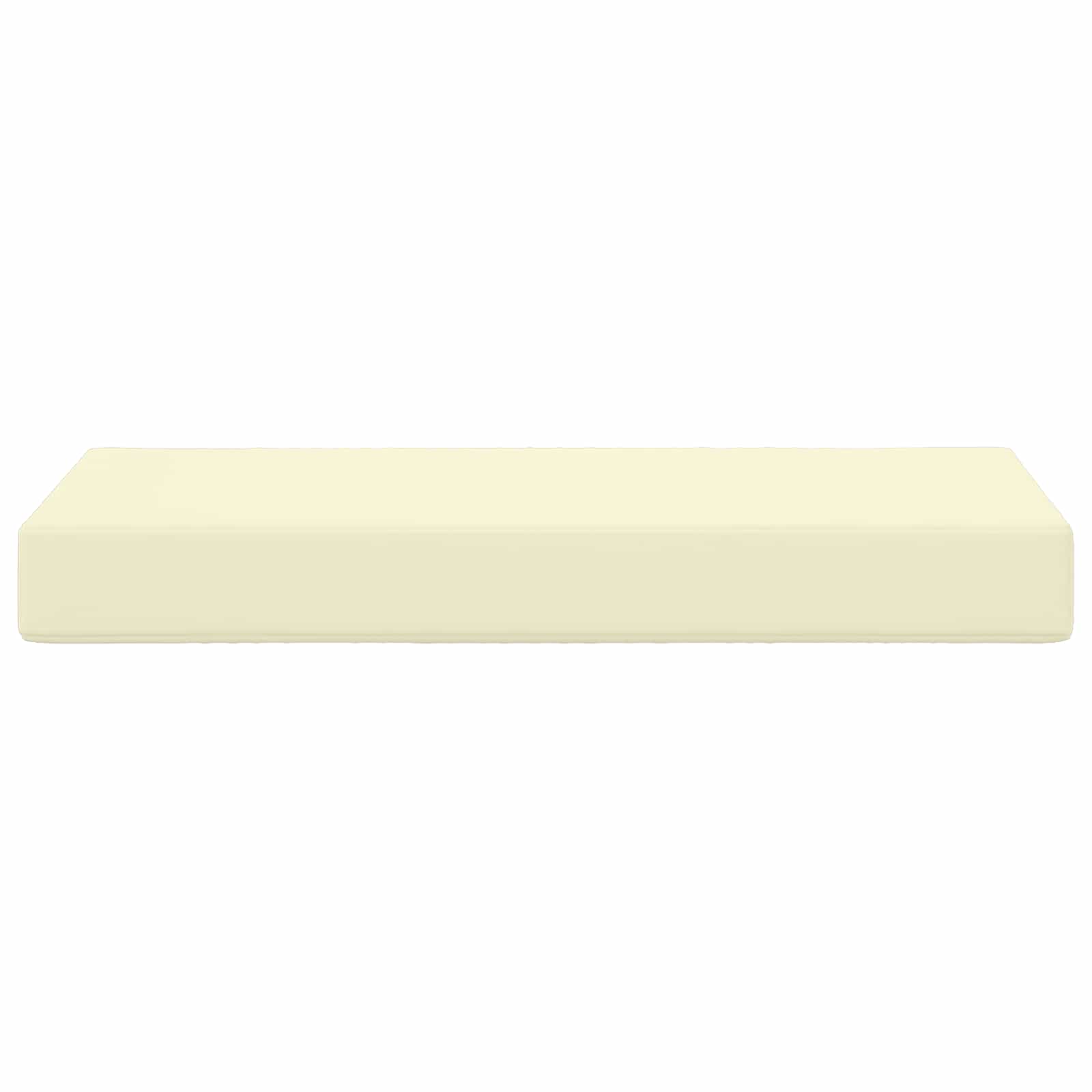 Sitzkissen für Outdoor Creme 80 x 40 x 8 cm 100 % Polyester