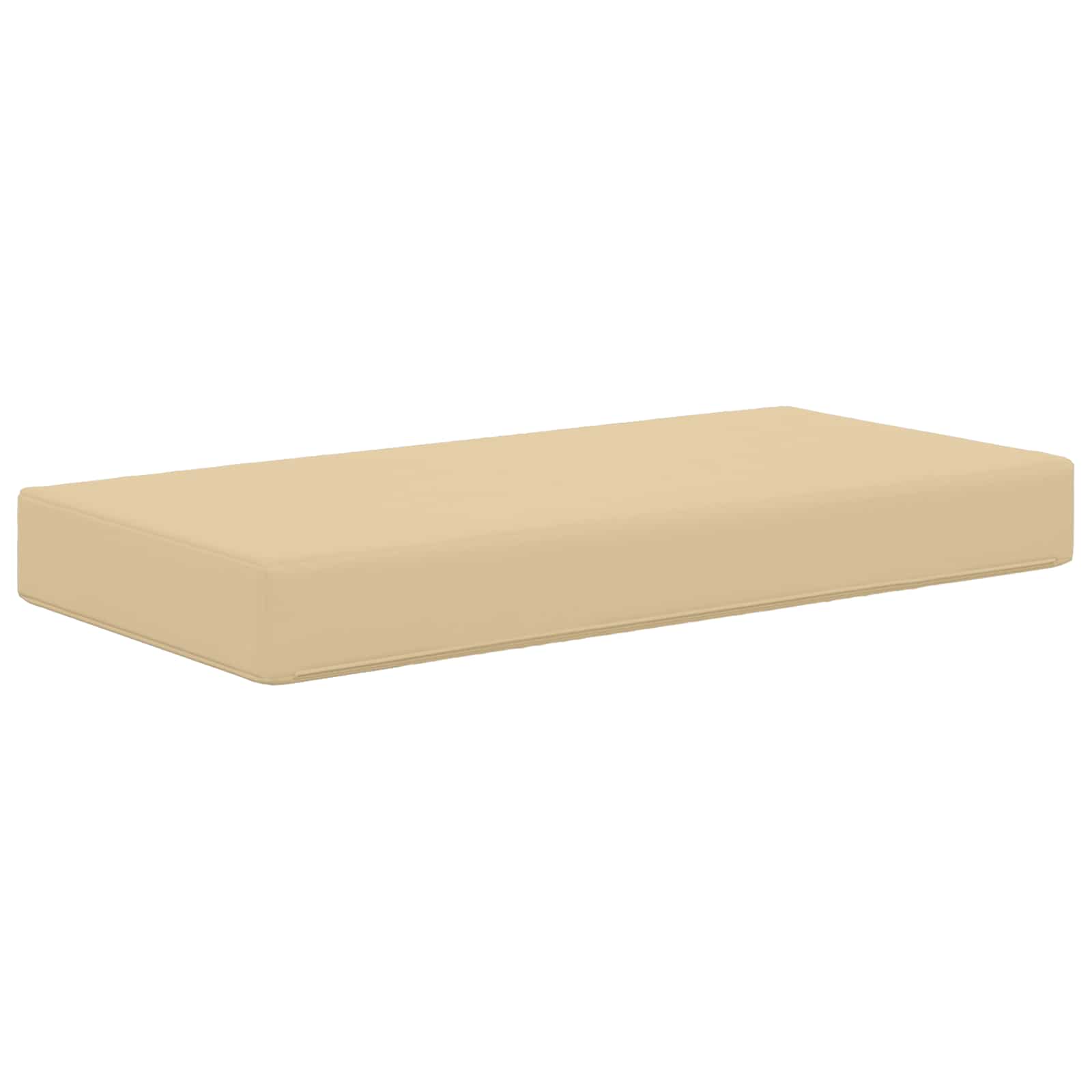 Sitzkissen für Outdoor Beige 80 x 40 x 8 cm 100 % Polyester