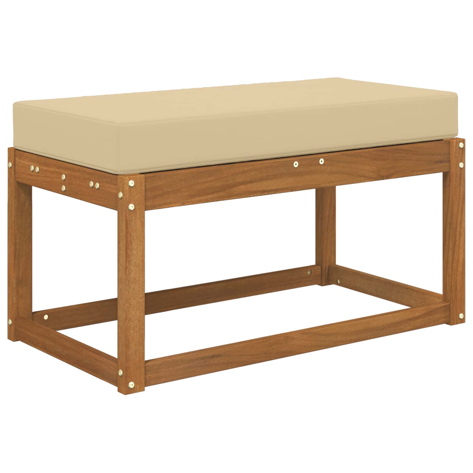 Sitzkissen für Outdoor Beige 80 x 40 x 8 cm 100 % Polyester