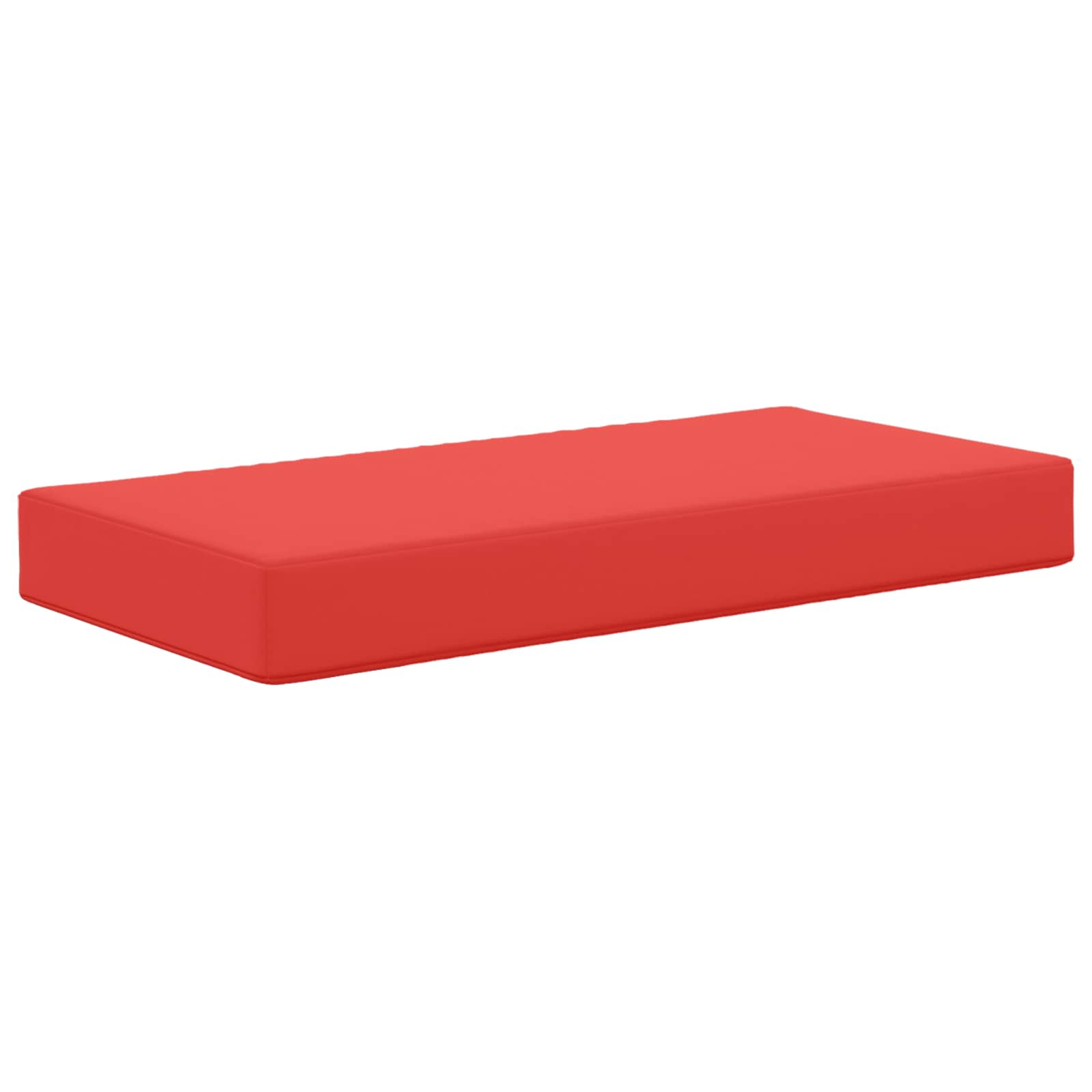 Sitzkissen für Outdoor Rot 80 x 40 x 8 cm 100 % Polyester