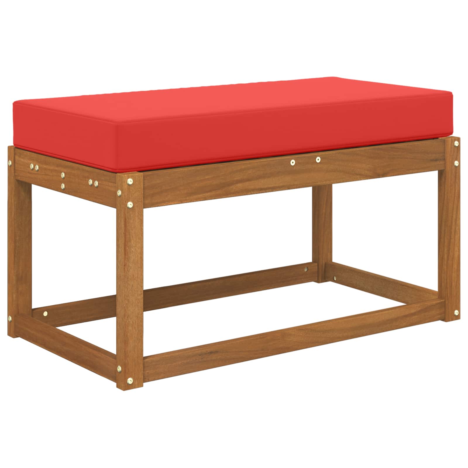 Sitzkissen für Outdoor Rot 80 x 40 x 8 cm 100 % Polyester