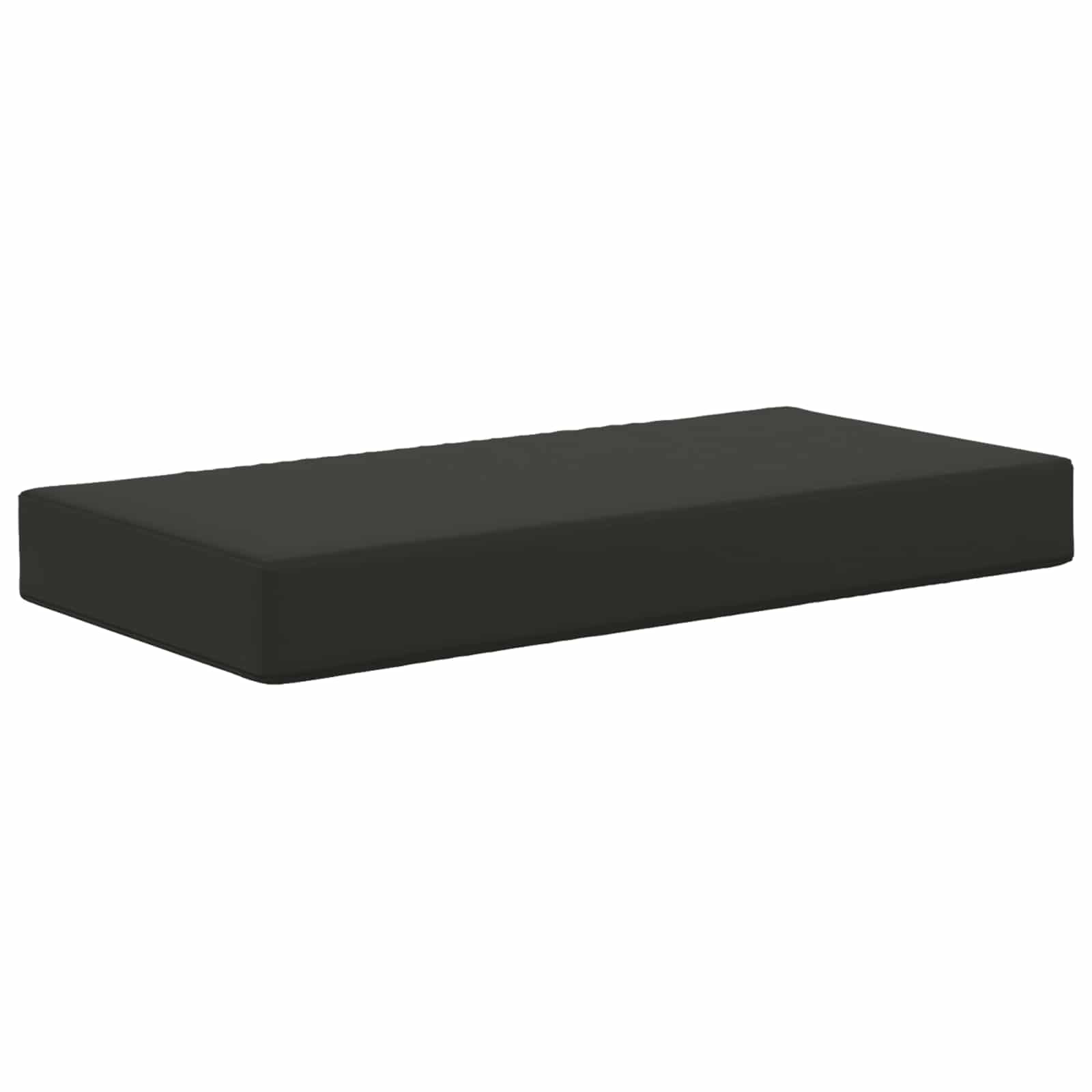 Sitzkissen für Outdoor Schwarz 80 x 40 x 8 cm 100 % Polyester