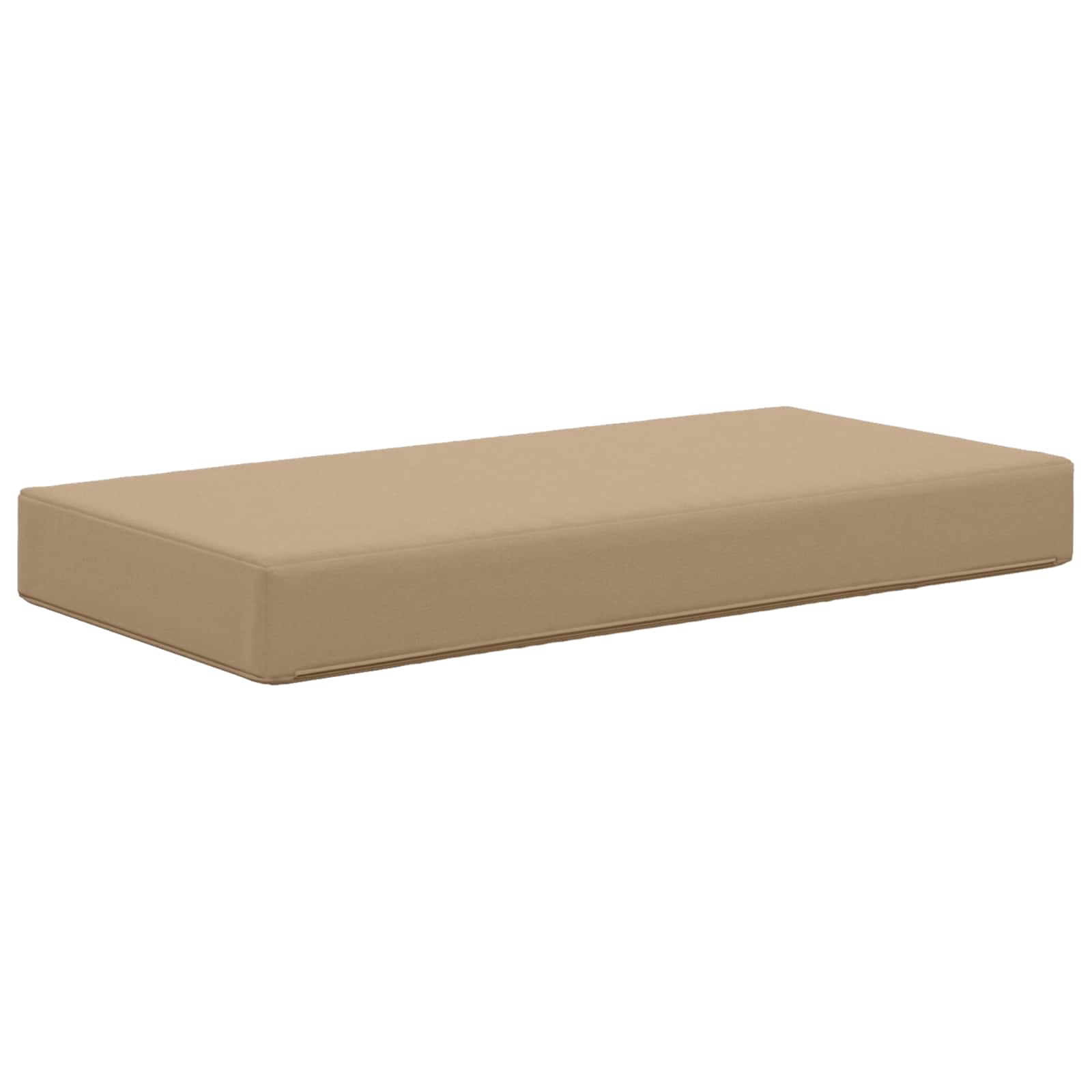 Sitzkissen für Outdoor Taupe 80 x 40 x 8 cm 100 % Polyester