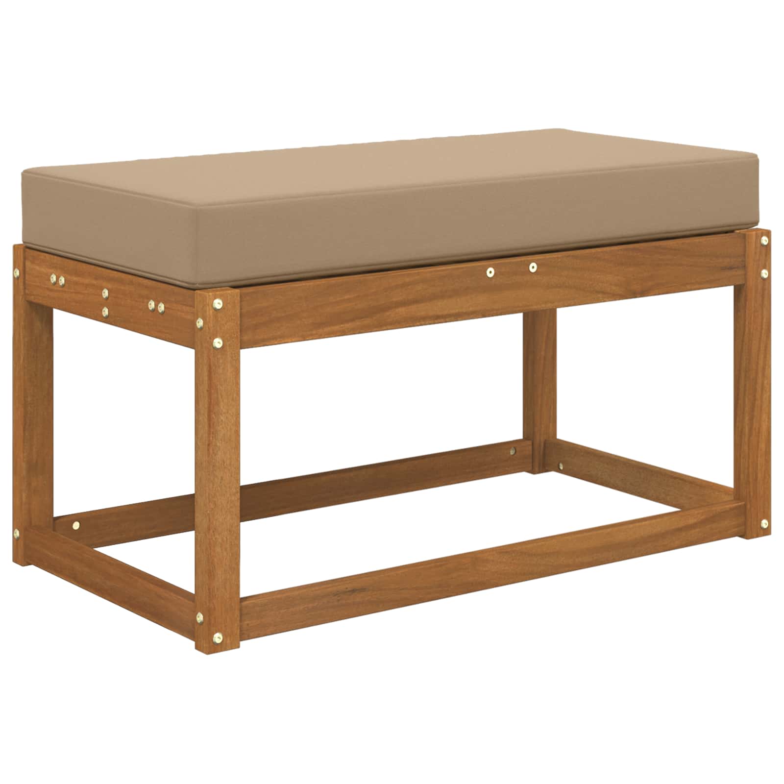 Sitzkissen für Outdoor Taupe 80 x 40 x 8 cm 100 % Polyester