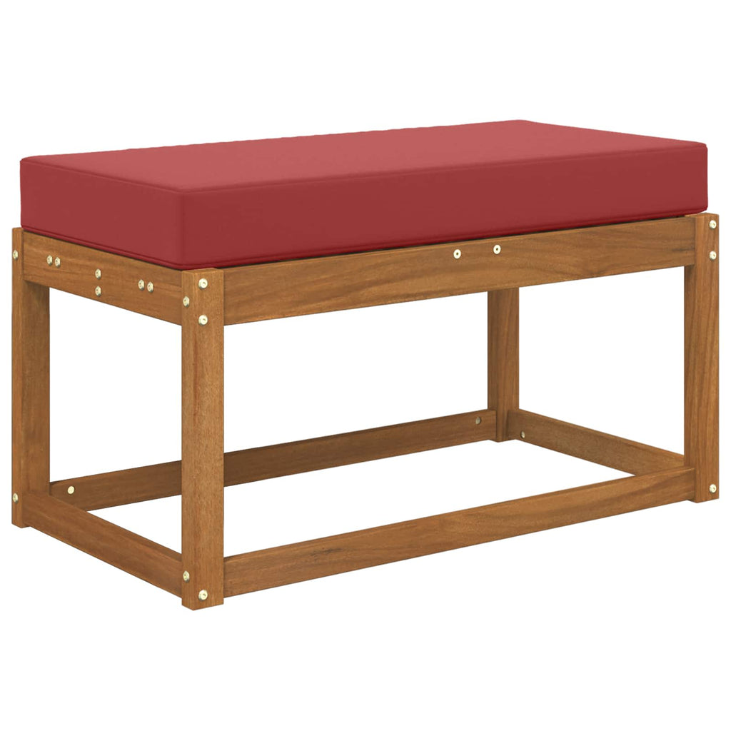 Sitzkissen für Outdoor Weinrot 80 x 40 x 8 cm 100 % Polyester