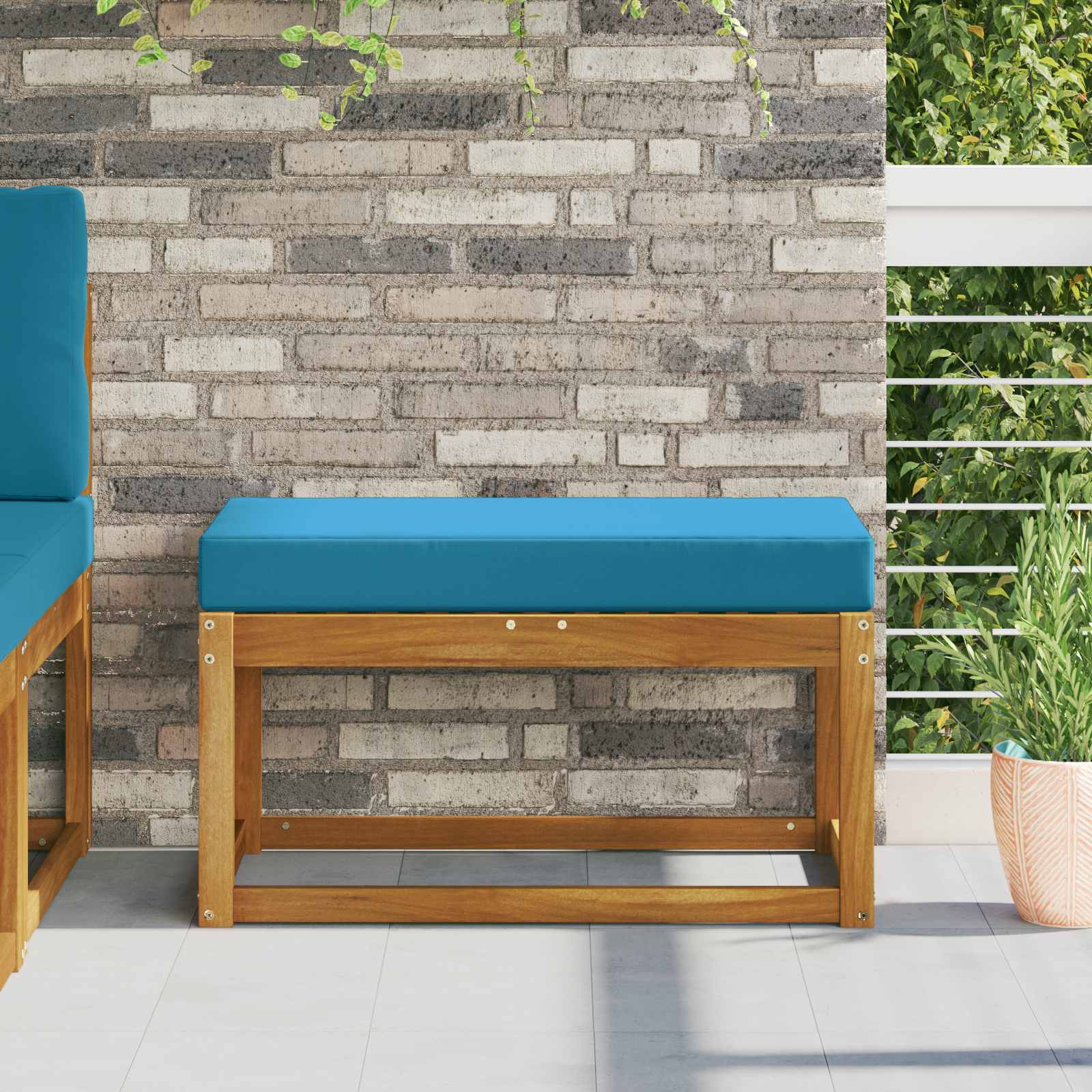 Sitzkissen für Outdoor Königsblau 80 x 40 x 8 cm