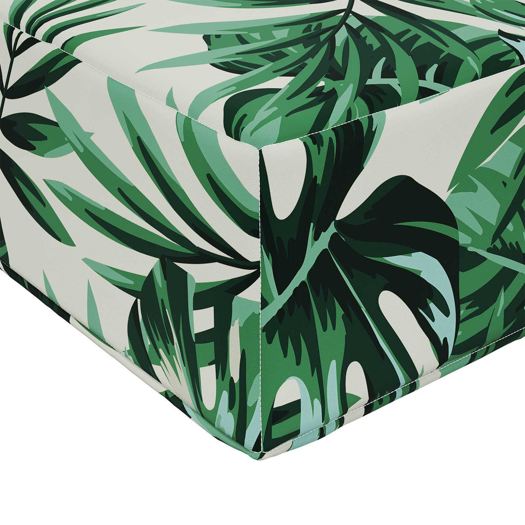 Sitzkissen für Outdoor Tropische Blätter 80 x 40 x 8 cm