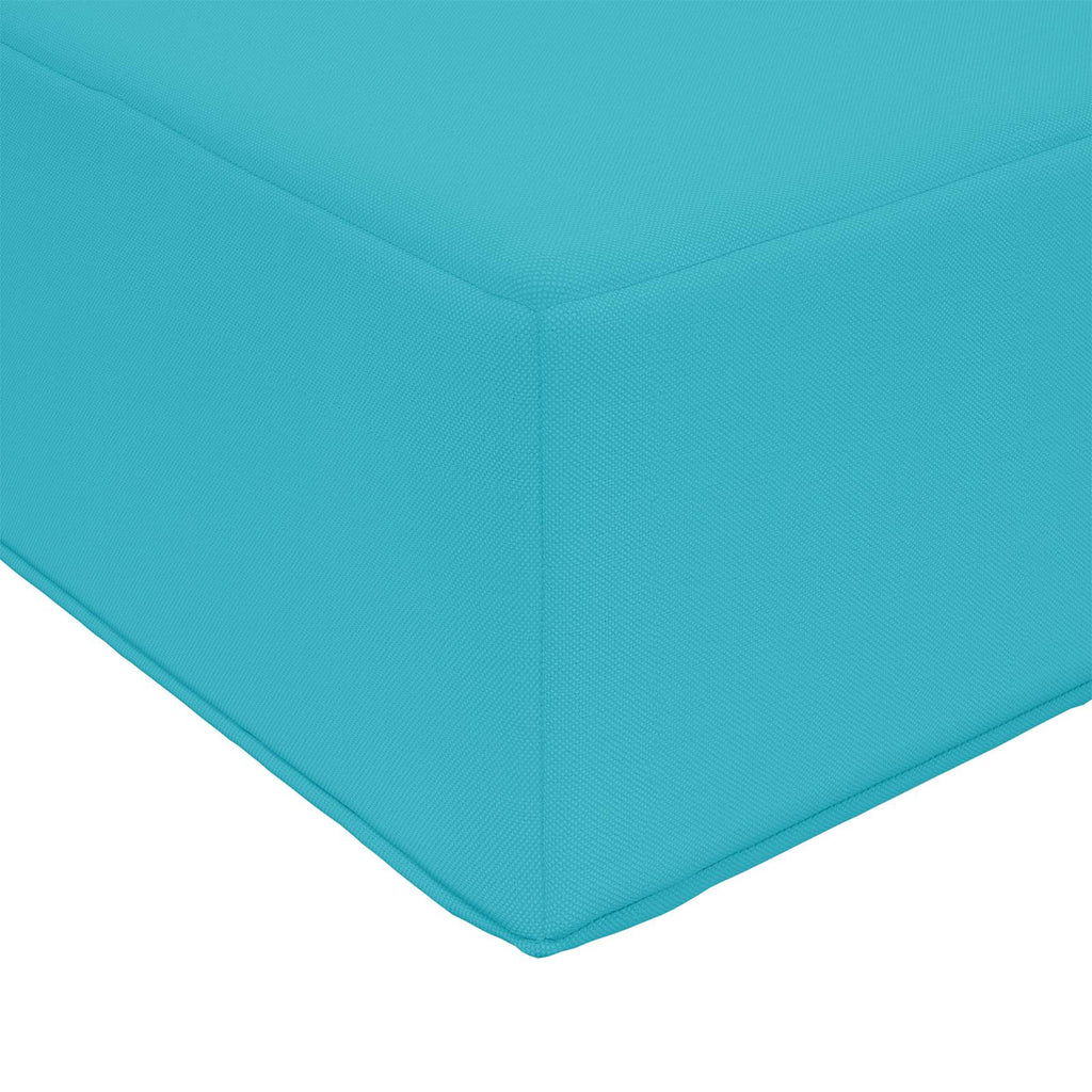 Sitzkissen Türkis 80 x 40 x 8 cm 100 % Polyester